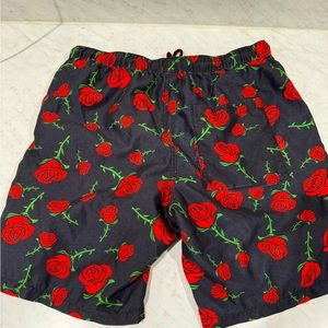 Men’s Rose Pedal Board Shorts - Size Medium